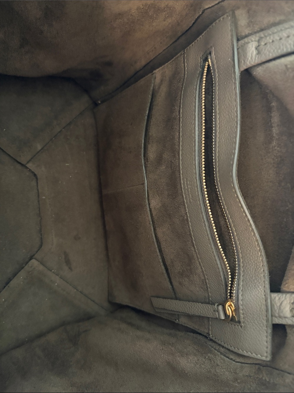 Celine Cabas Phantom in Taupe - Picture 5 of 12